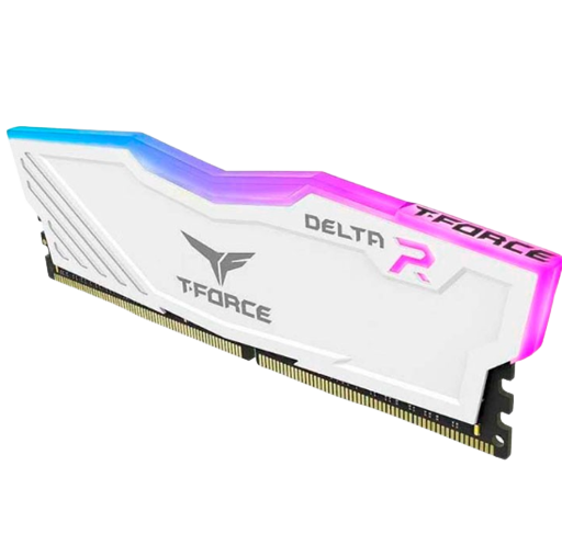 MEMORIA RAM, T-FORCE, 8GB 3200MHZ RGB DELTA WHITE