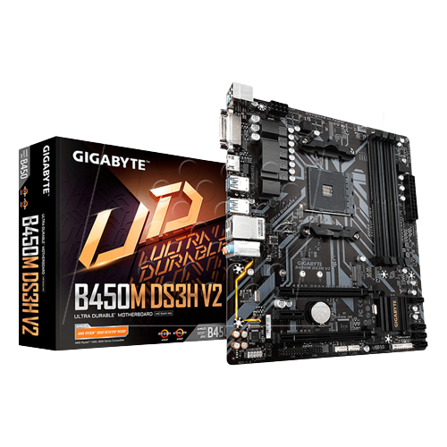 MBB, GIGABYTE, AMD AM4 B450M DS3H V2	