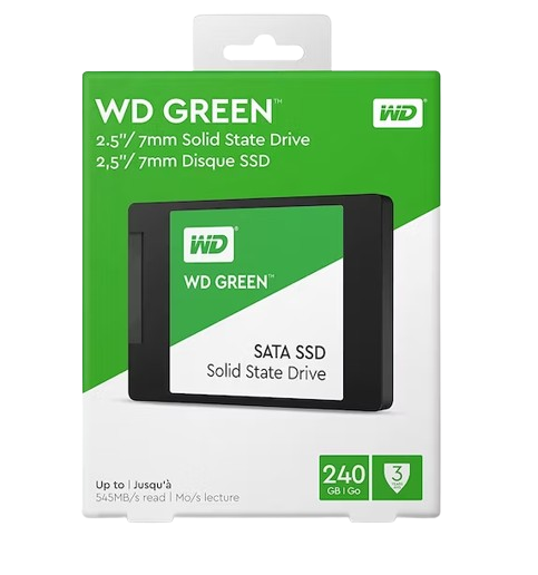 SSD, WESTER DIGITAL, GREEN 240GB SATA 2.5 - Vista 2